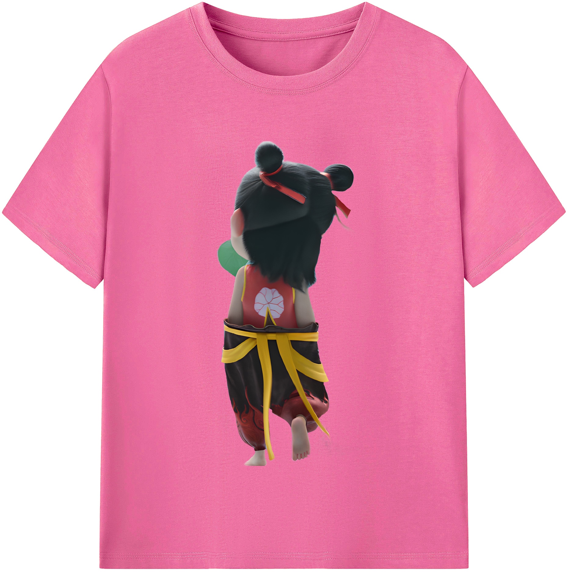 （画像用） Ne Zha 2 ナタ 魔童の大暴れ レディースカジュアルプリントTシャツ（綿100％）